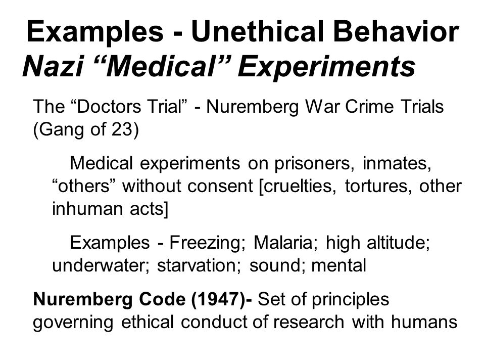 What unethical research behavior was involved